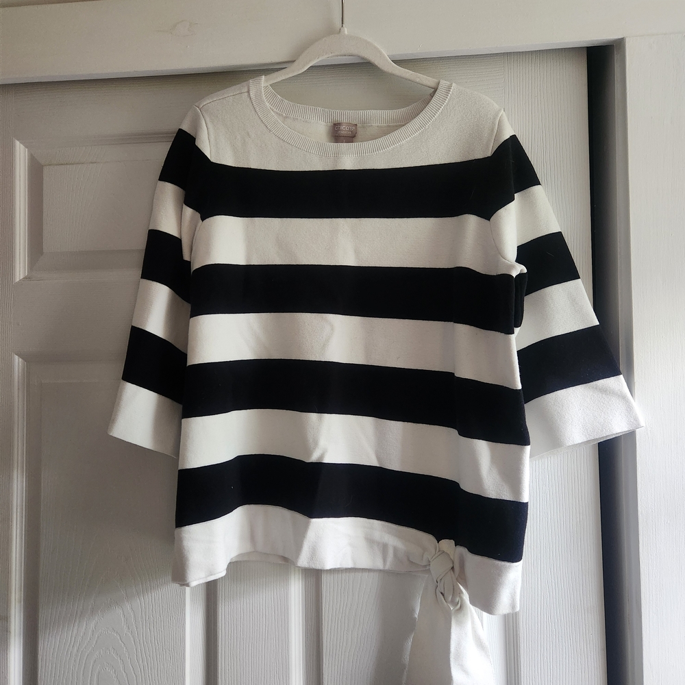 Chico's Zenergy Ivory Knit Top